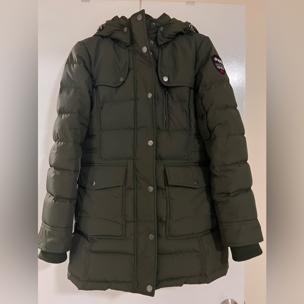 Pajar Women's Serena Mid Length Down Parka with Fur Hood